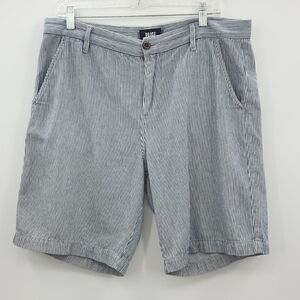 Paige Striped Straight-Leg 100 % Cotton Shorts Size 34 Unisex Shorts